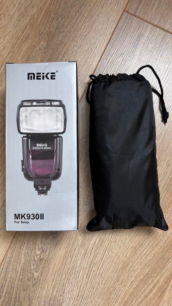Meike MK930II flitser voor sony camera, Ophalen, Zo goed als nieuw, Overige merken, Kantelbaar