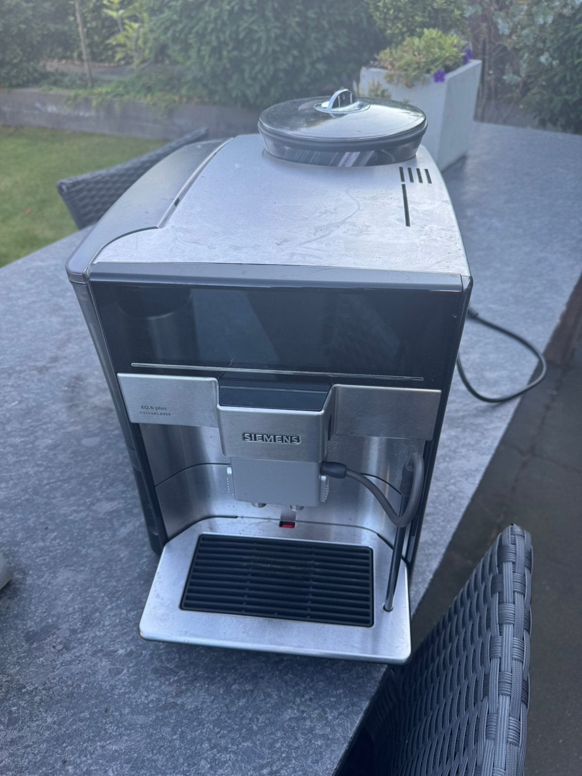 Siemens EQ6 plus, met defect, Ophalen, Afneembaar waterreservoir, Koffiemachine, Koffiebonen