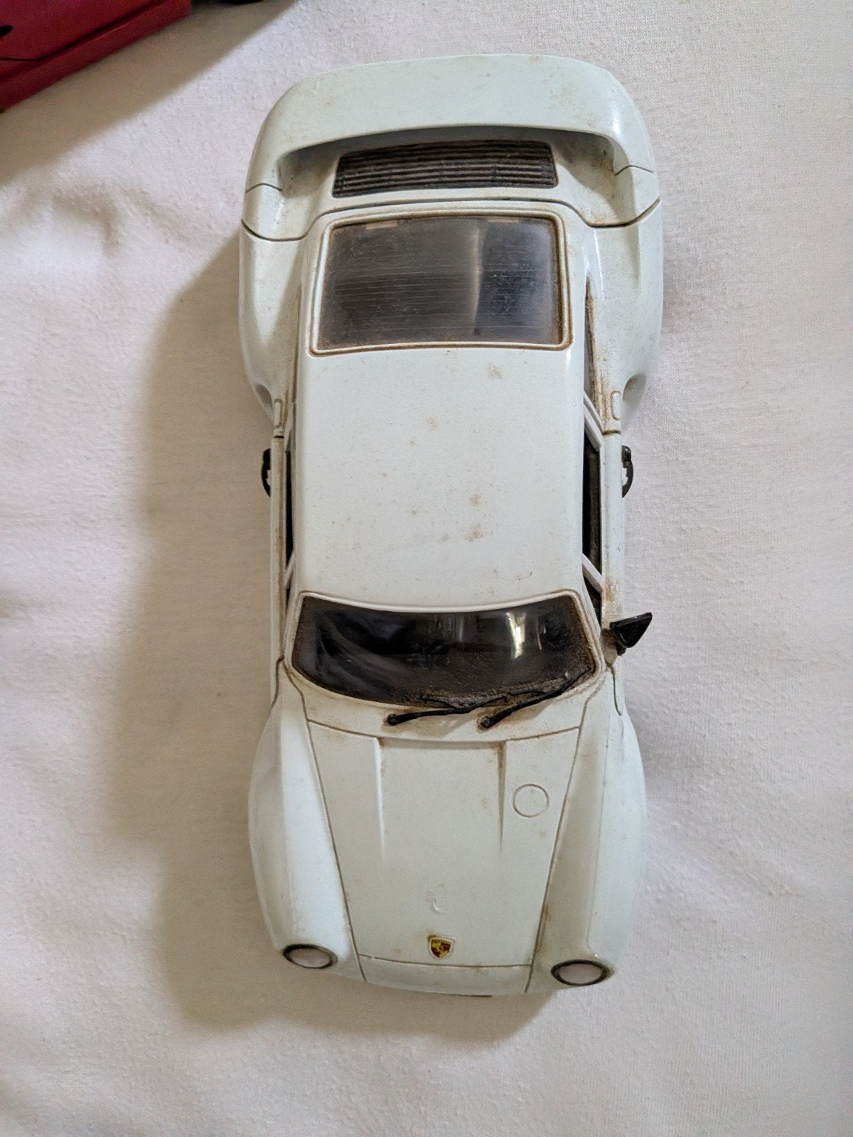 Witte Porsche 959 modelauto - Gebruikt, Verzenden
