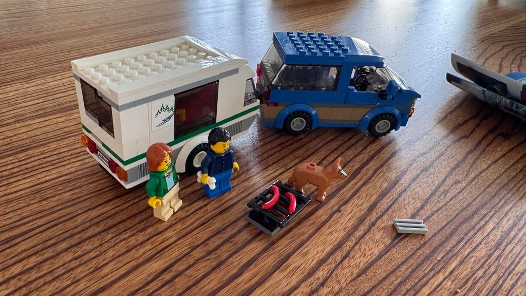 Lego City 60117 Busje en Caravan, Lego, Ophalen of Verzenden, Complete set, Inclusief instructies