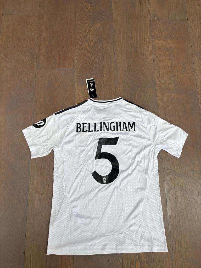 Real Madrid shirt Bellingham (5) - Maat XL, Wit, Maat 56/58 (XL), Ophalen of Verzenden, Zo goed als nieuw