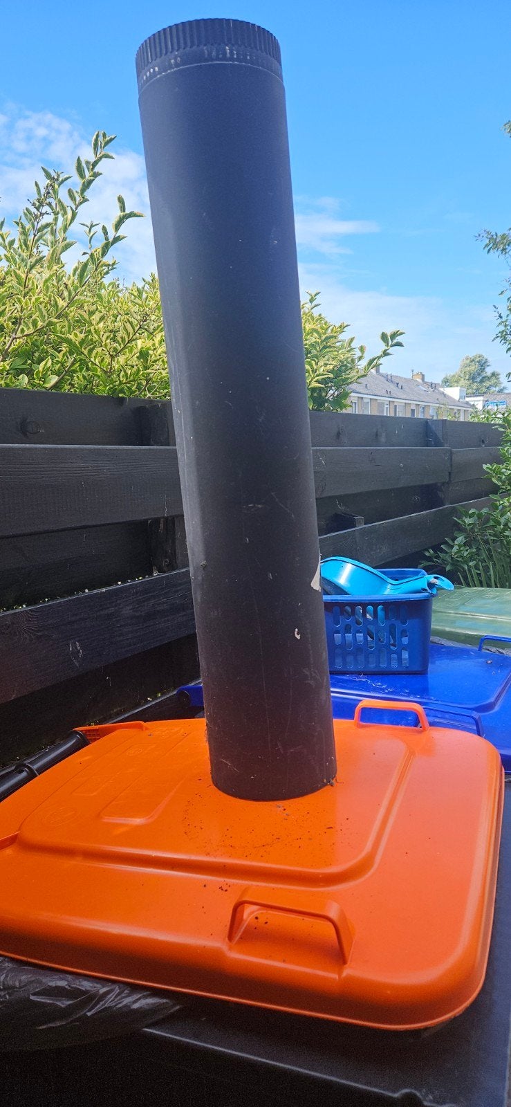 Enkelwandige kachelpijp - Ø 150 mm, Ophalen of Verzenden, Gebruikt, Vrijstaande haard, Overige soorten