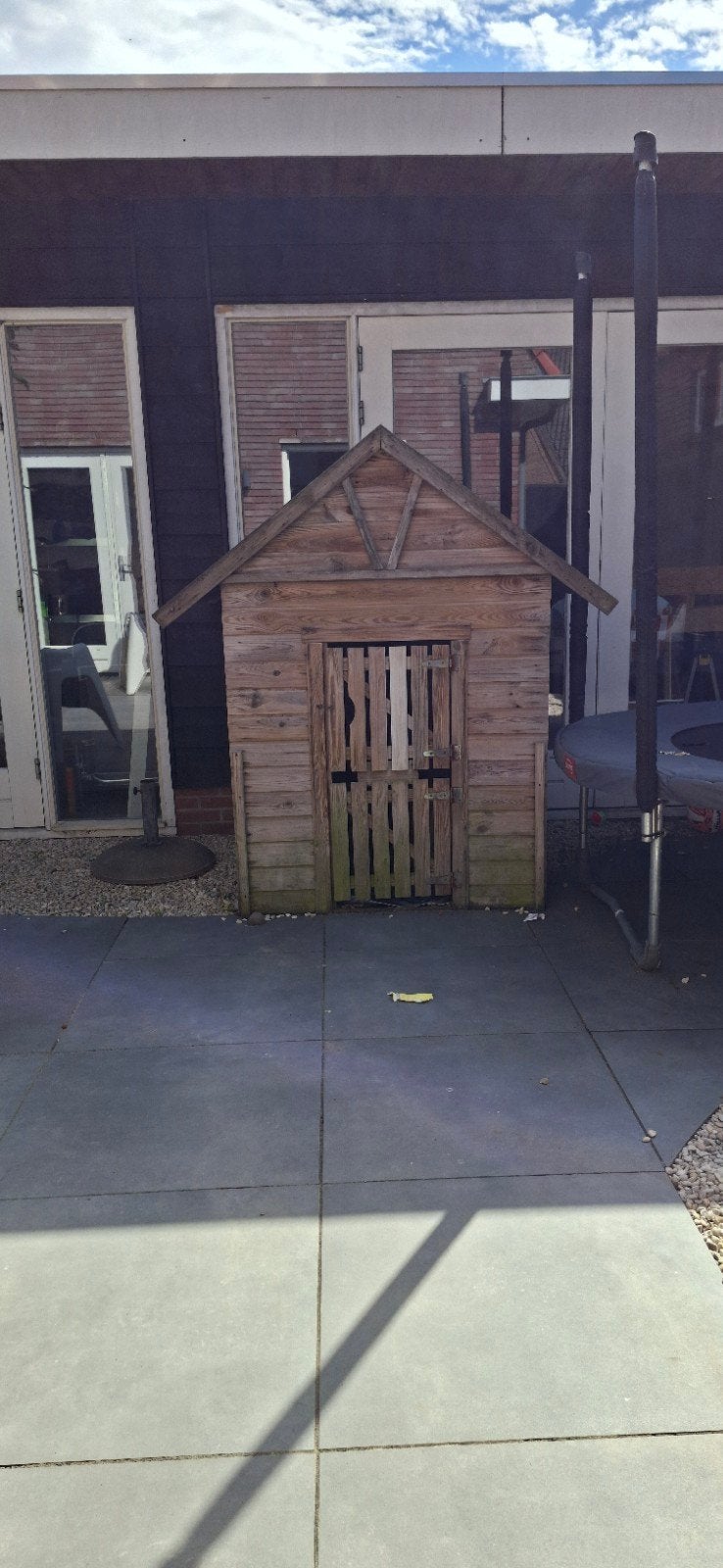 speelhuisje hout, Ophalen, Gebruikt, Hout
