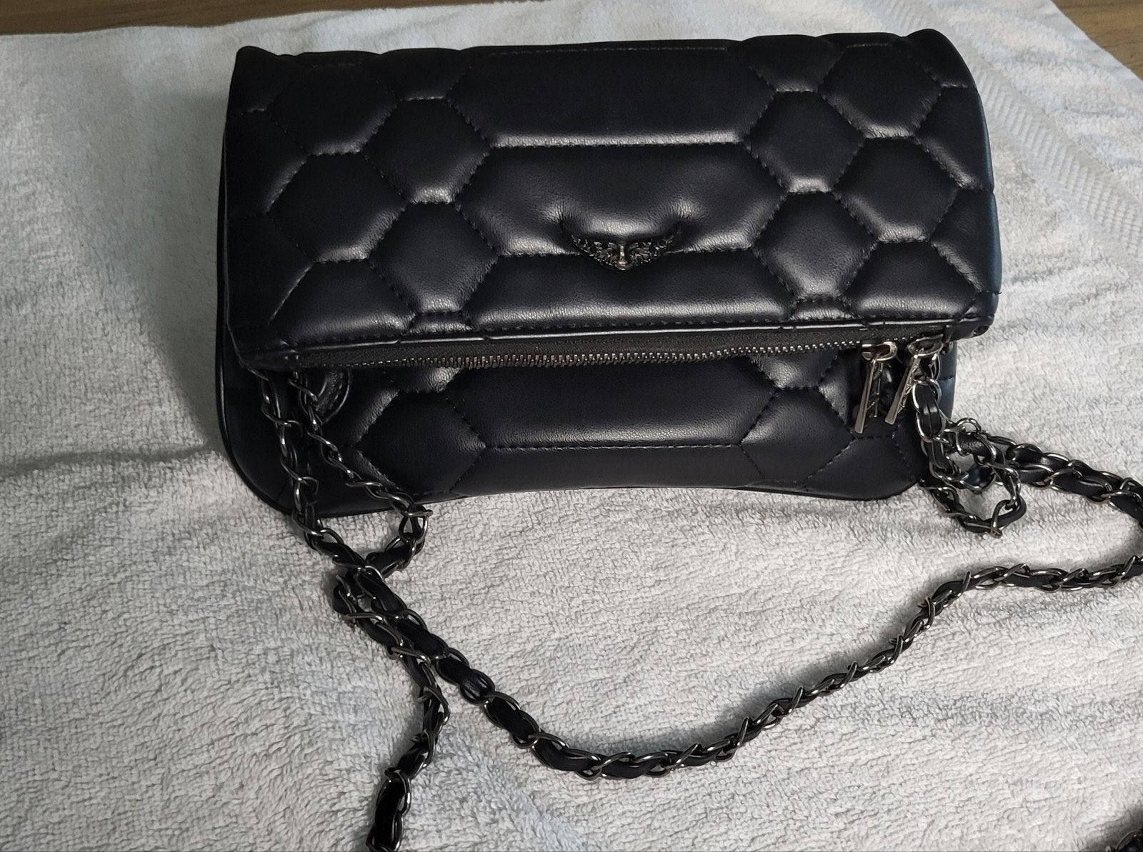 Zadig & Voltaire Rock Nano schoudertas - Zwart, Ophalen of Verzenden, Zo goed als nieuw, Zwart, Schoudertasje