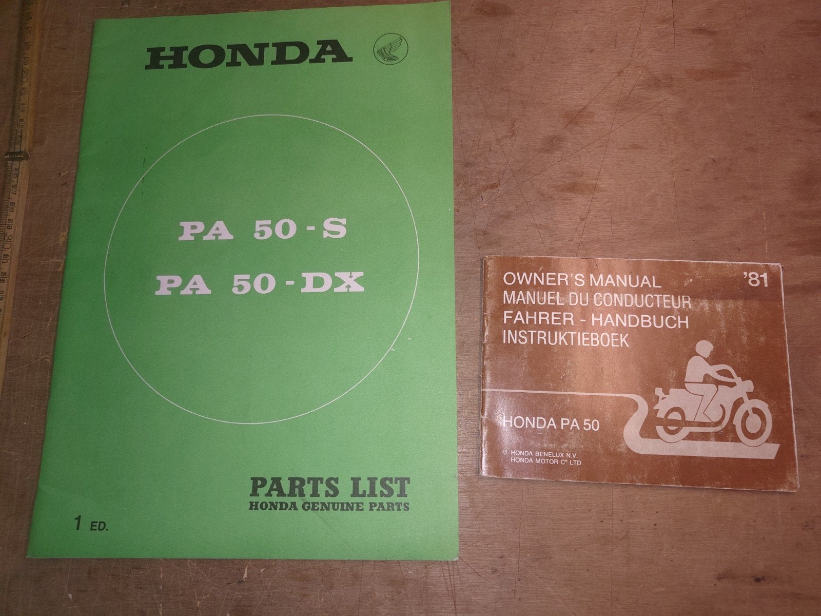 Handleiding+ catalogus Honda Pa50.  1978 1981, Ophalen of Verzenden