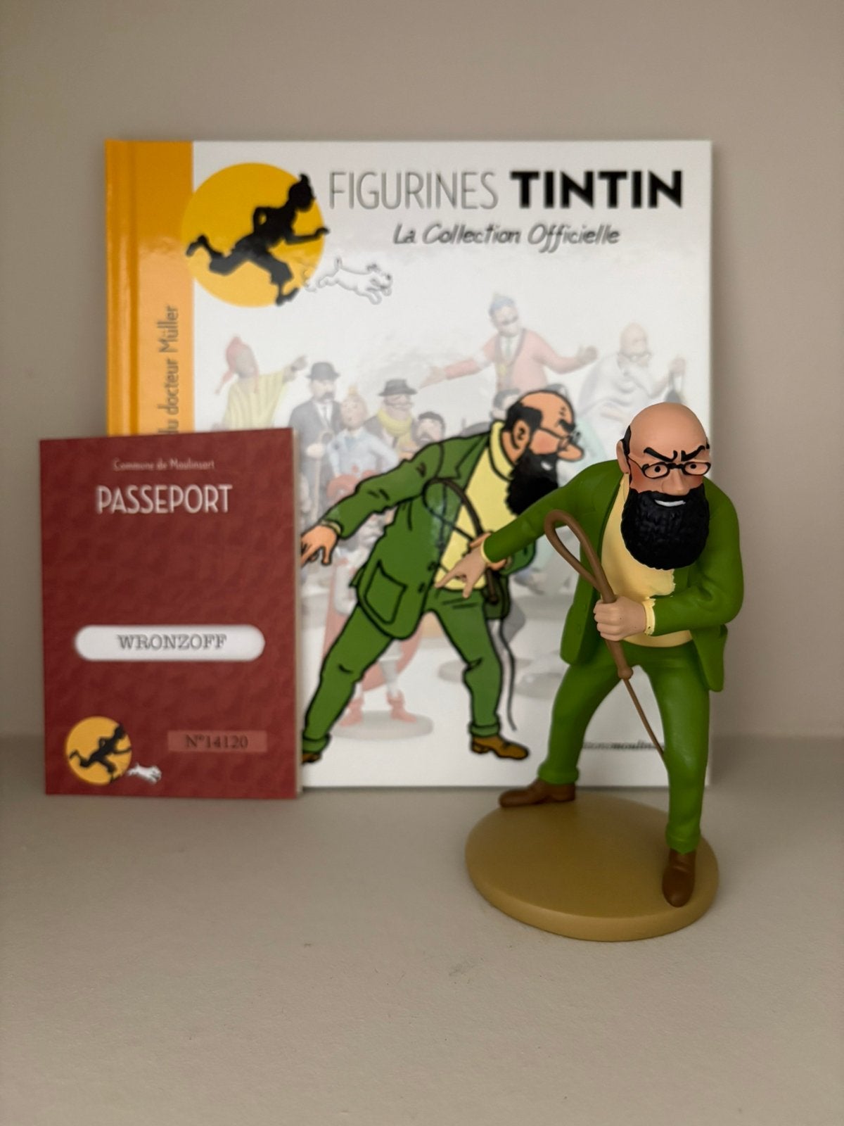 Kuifje/Tintin beeld Wronzoff Moulinsart, Verzamelen, Stripfiguren, Ophalen of Verzenden, Kuifje, Zo goed als nieuw, Beeldje of Figuurtje