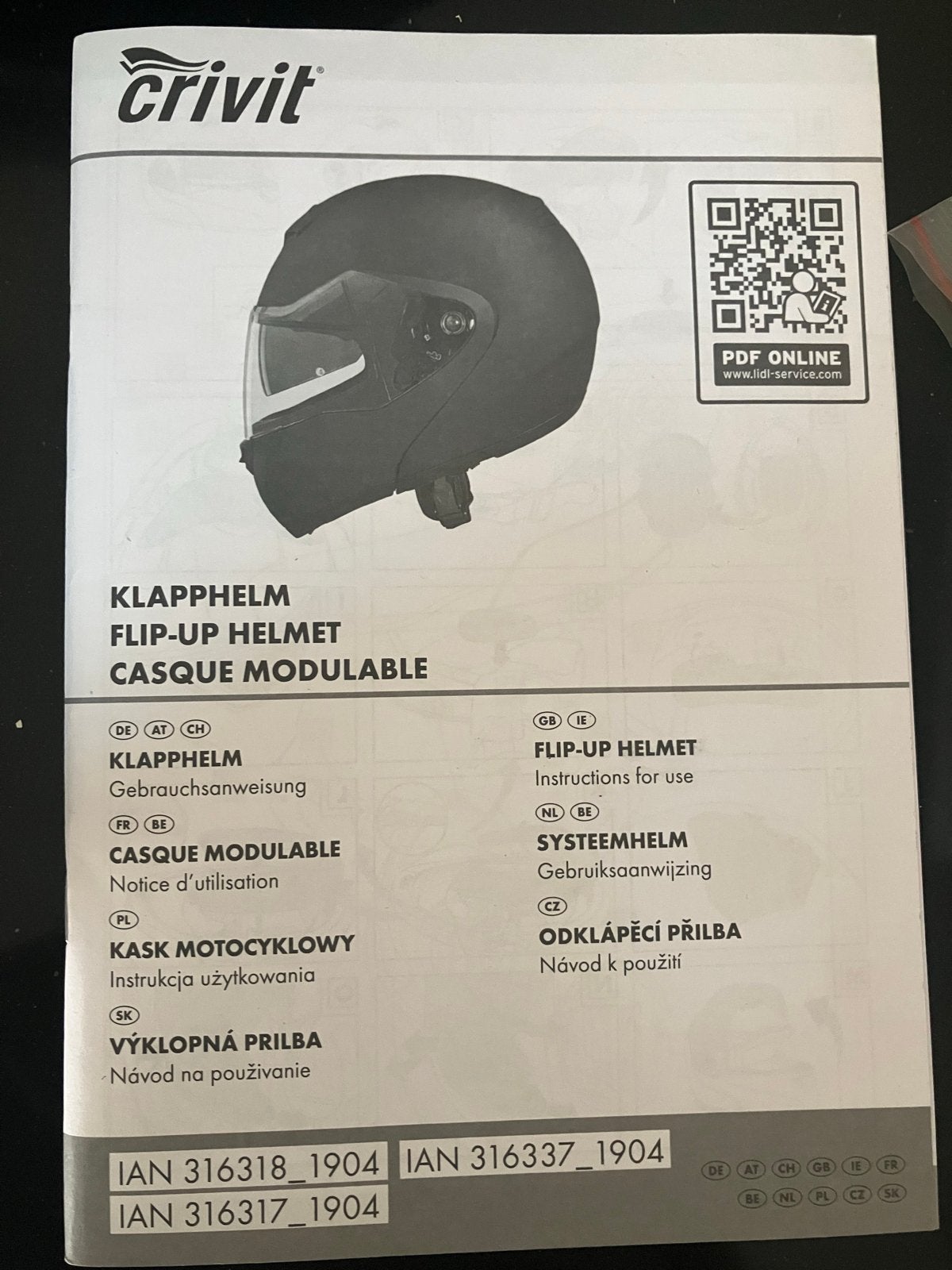 Crivit Klaphelm/Systeemhelm - Maat XL, Ophalen of Verzenden, Tweedehands, Heren, Overige typen