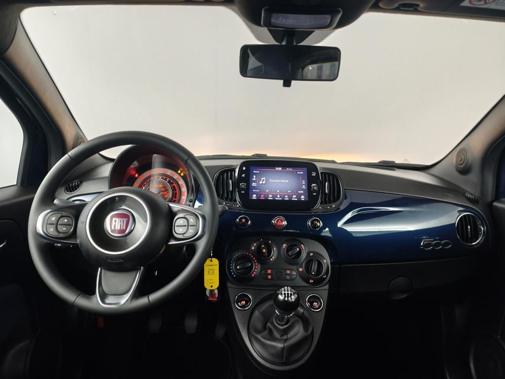 Fiat 500 1.0 Hybrid Club | Apple CarPlay / Android Auto | Cr, Stof, Gebruikt, Met garantie (alle), Bedrijf