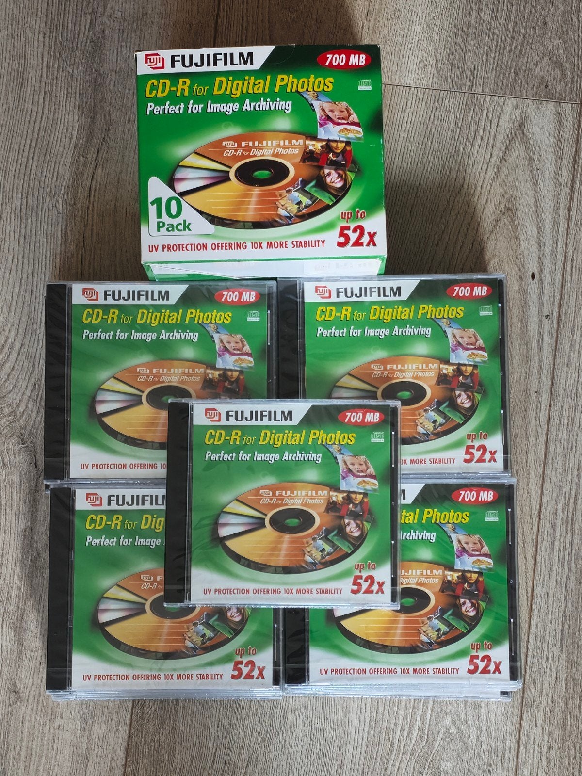 partij van 31 Fujifilm CD-R- 700 MB, 52x speed, Computers en Software, Ophalen of Verzenden, Nieuw, Cd, Fujifilm