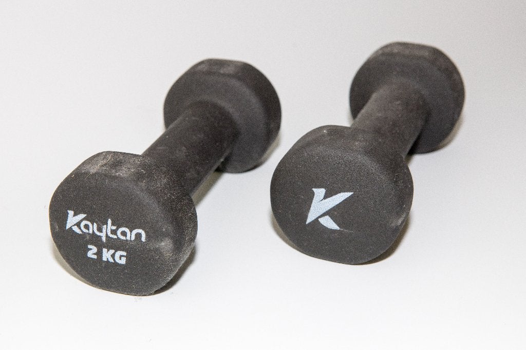 2 kaytan 2 kg dumbbells, Ophalen, Zo goed als nieuw, Dumbbell
