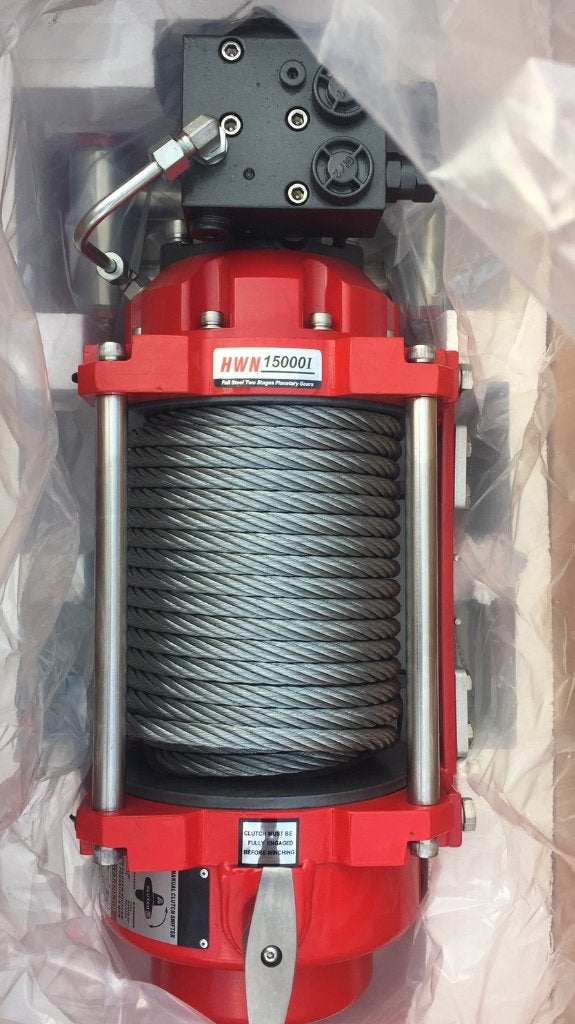 Foto 8 van Hydraulische lier 7 Ton KOMPAKT 26m 12mmkabel hydraul rem
