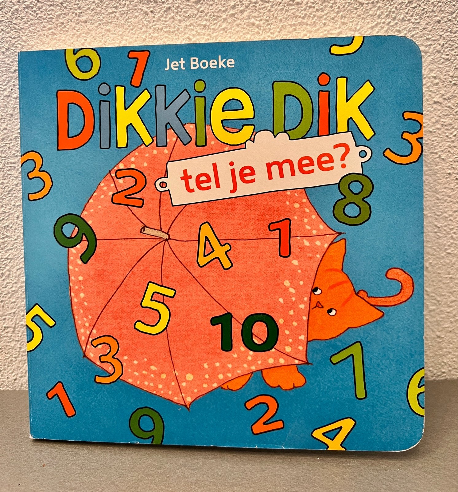 Dikkie Dik tel je mee? - Jet Boeke, Boeken, Kinderboeken | Baby's en Peuters, Ophalen of Verzenden, Zo goed als nieuw, Uitklap-, Voel- of Ontdekboek