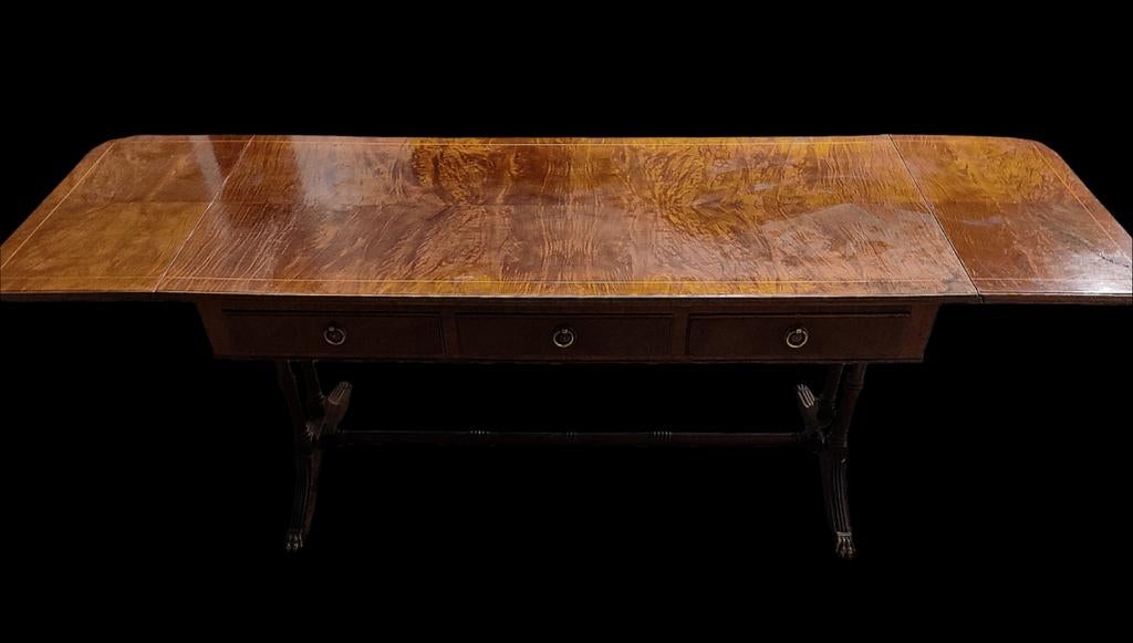 Antieke Uitschuifbare salontafel (Duncan Phyfe), Ophalen