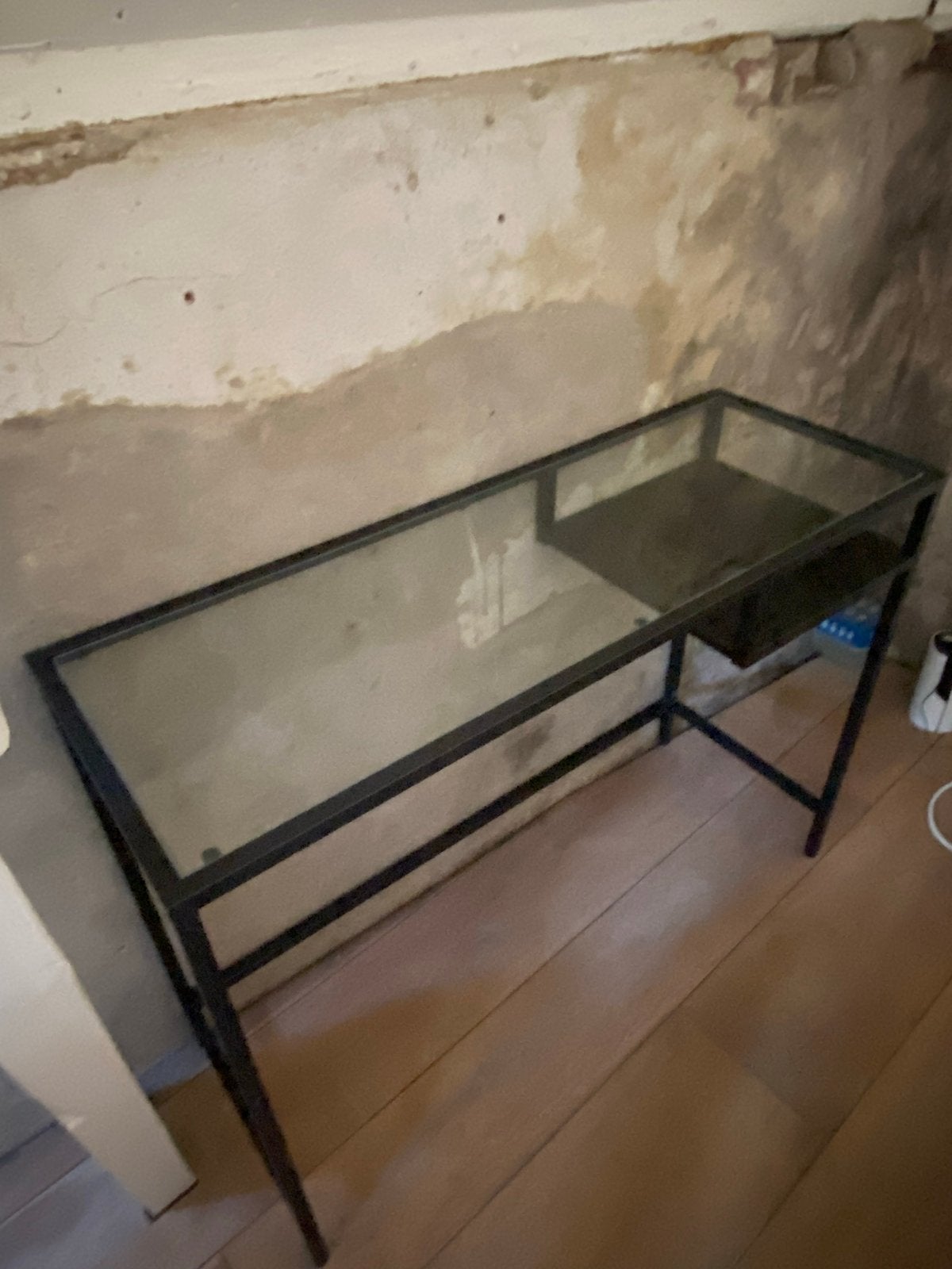 IKEA Vittsjö bureau zwartbruin - Nette staat, Ophalen, Zwart, Gebruikt, Metaal