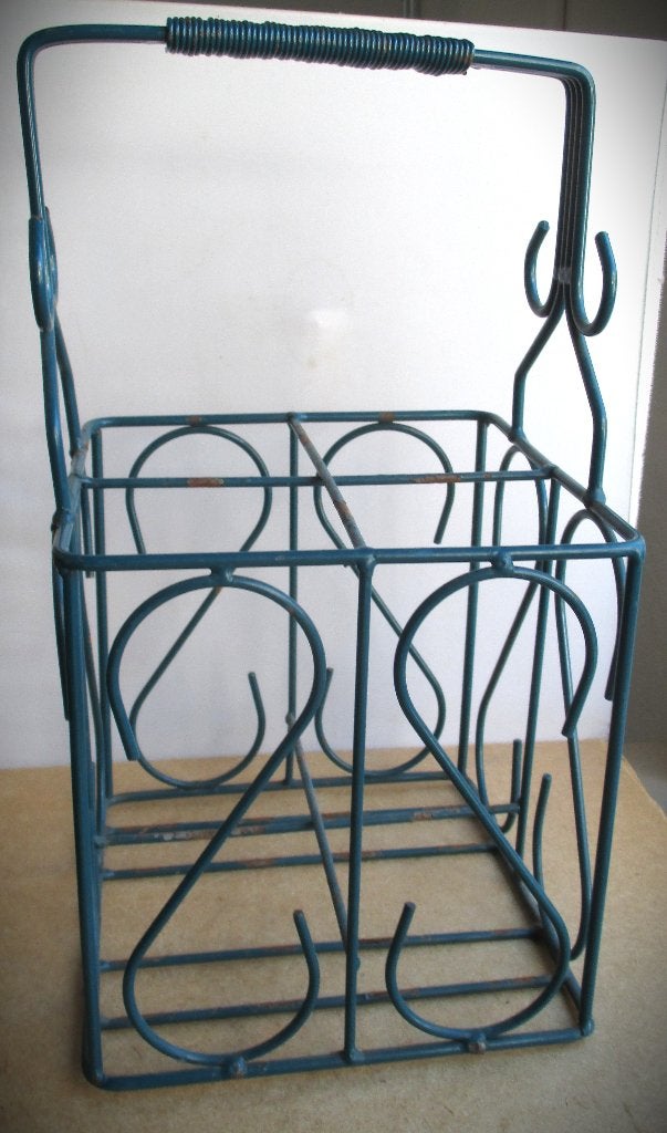 Flessenrek~Flesrek~Verdigris Smeedijzeren Metalen rek, Verzamelen, Retro, Ophalen of Verzenden, Huis en Inrichting
