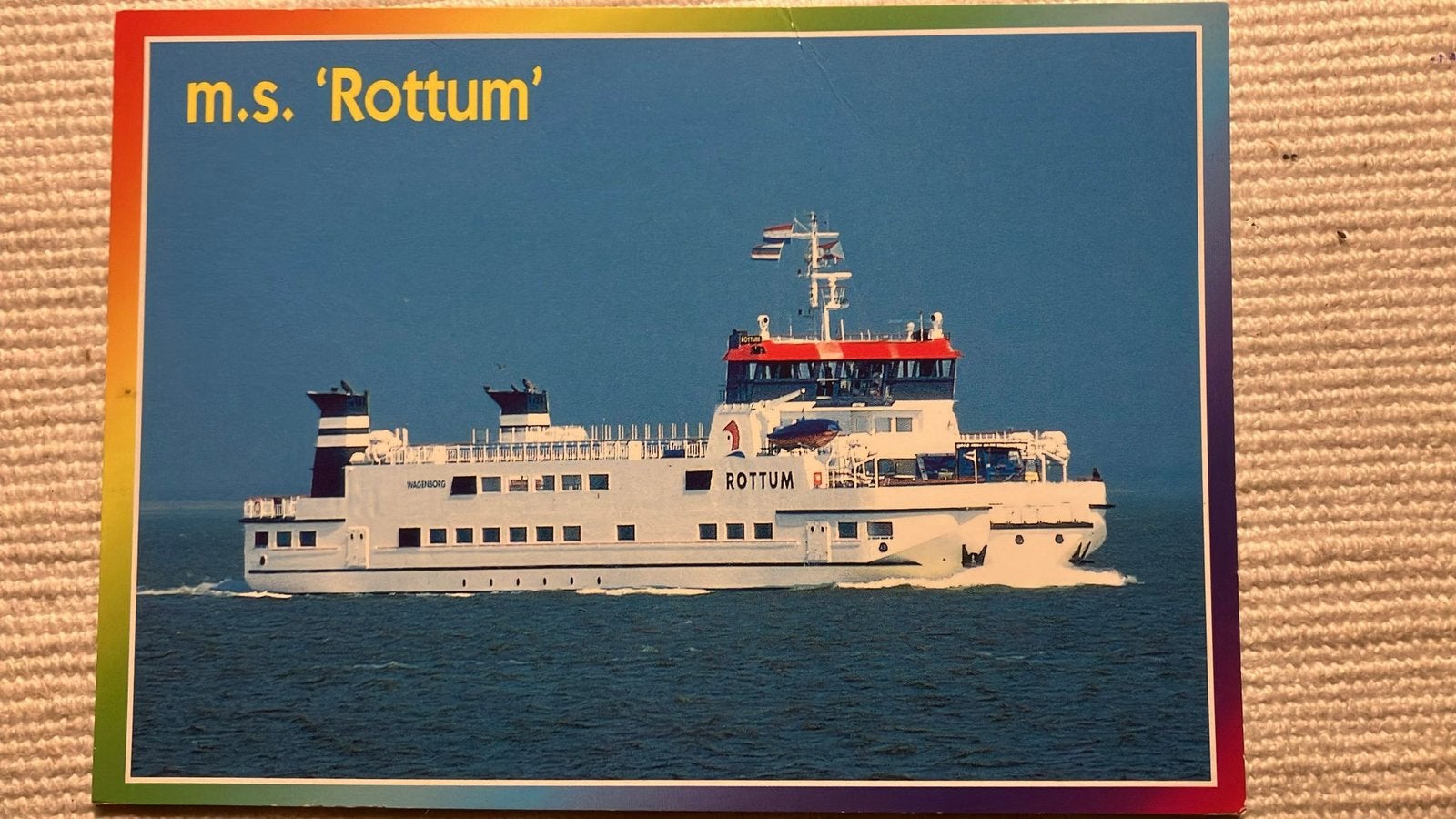 veerboot Wagenborg  ROTTUM  Schiermonnikoog, Ophalen of Verzenden