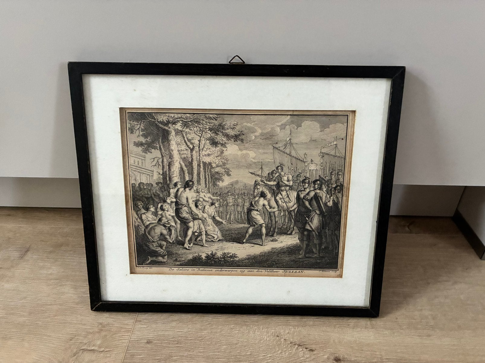 Prent De Saliers in Batavia J. Folkema, Ophalen of Verzenden, Print