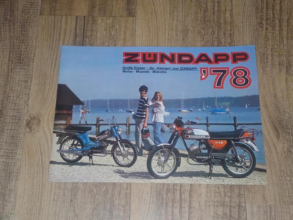 Zundapp Folder D 1978  Duits 16 pagina's N.o.s., Verzenden, Nieuw