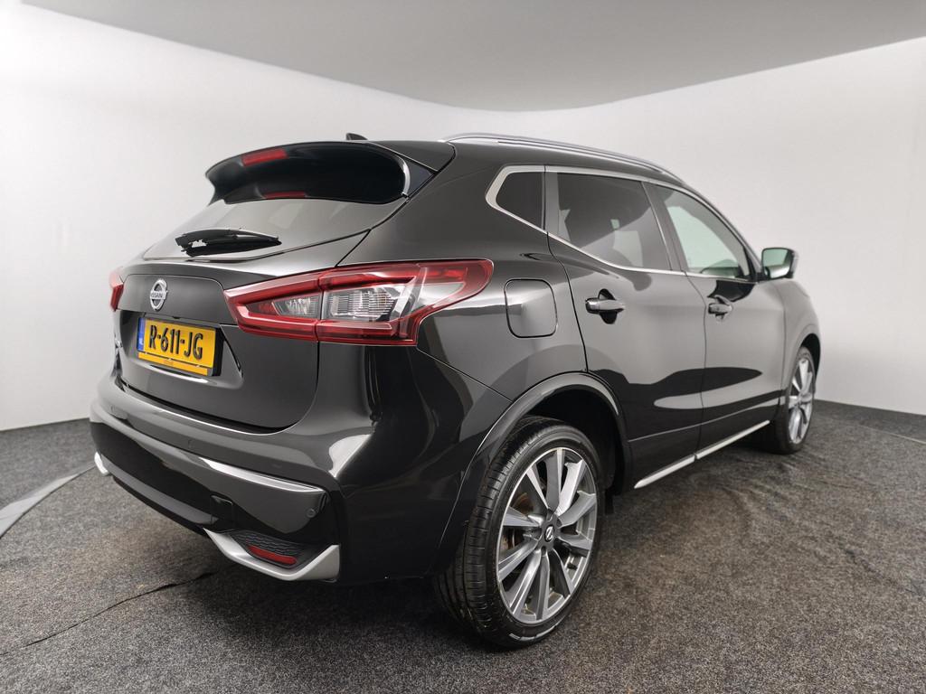 Nissan Qashqai 1.3 DIG-T Tekna + | Panoramadak | Leer | Came, Gebruikt, 4 cilinders, Zwart, Bedrijf