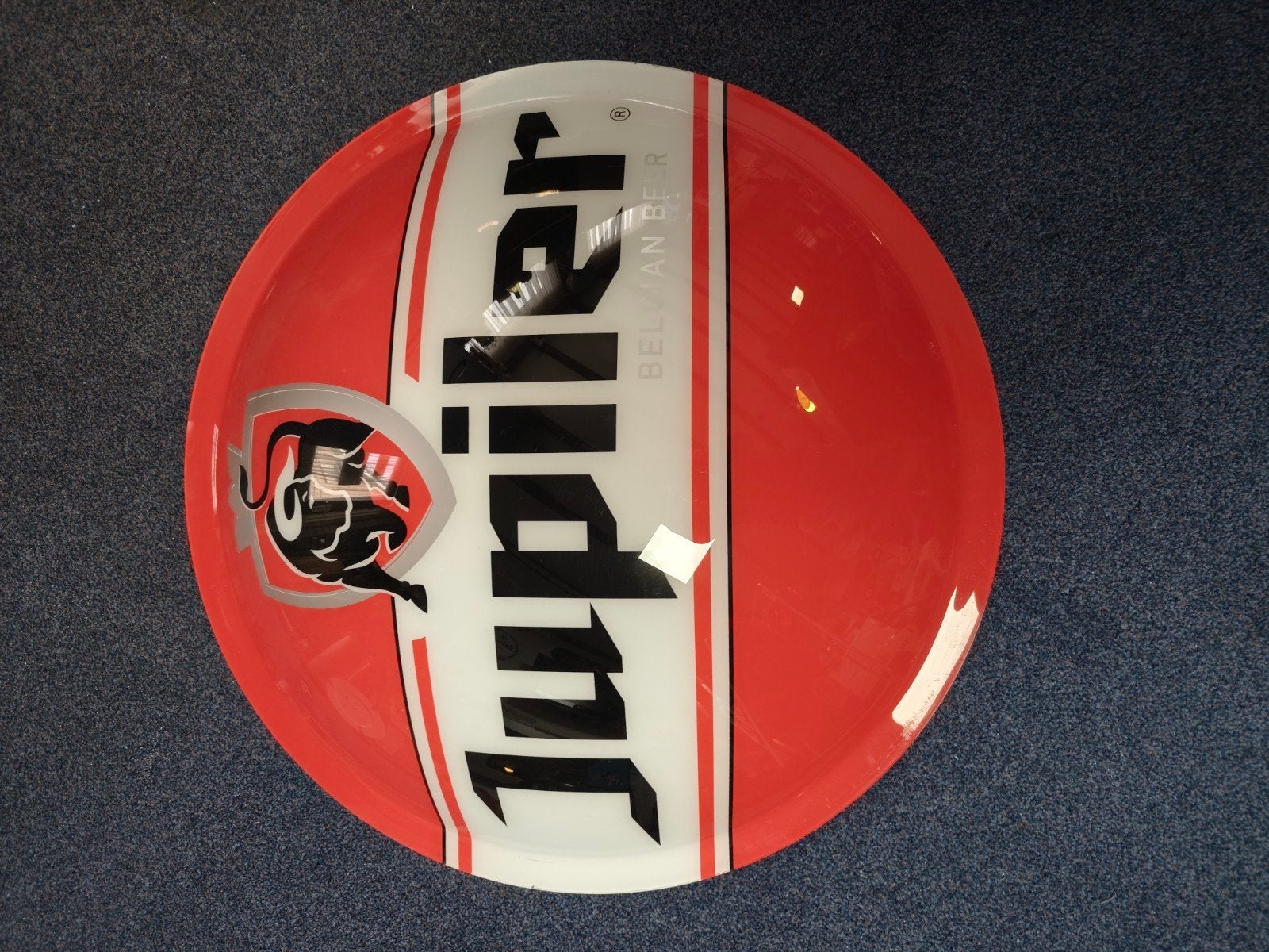 Grote Jupiler kunststof schotel voor mancave - 80cm, Verzamelen, Ophalen of Verzenden, Gebruikt, Reclamebord, Plaat of Schild
