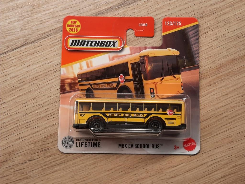 Matchbox - MBX EV School Bus, Hobby en Vrije tijd, Modelauto's | Overige schalen, Verzenden, Nieuw, Bus of Vrachtwagen