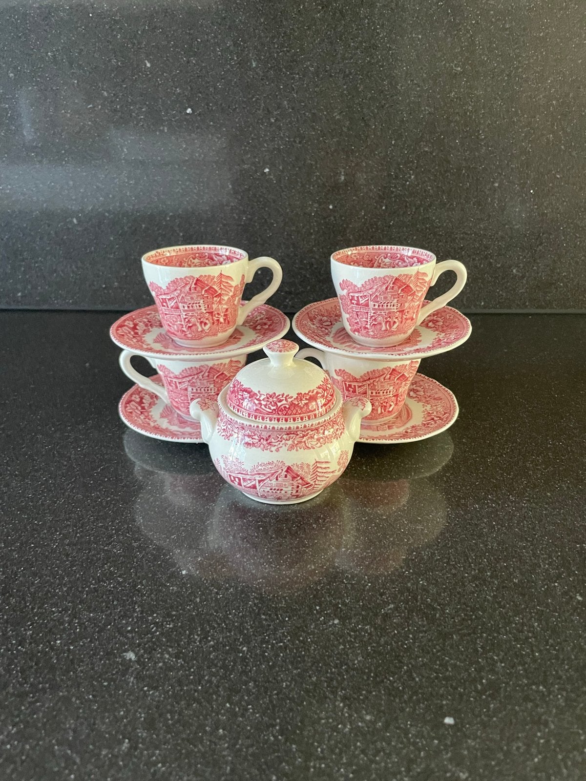 Enoch Wedgwood Tunstall Ltd "Avon Cottage" theeservies, Ophalen of Verzenden