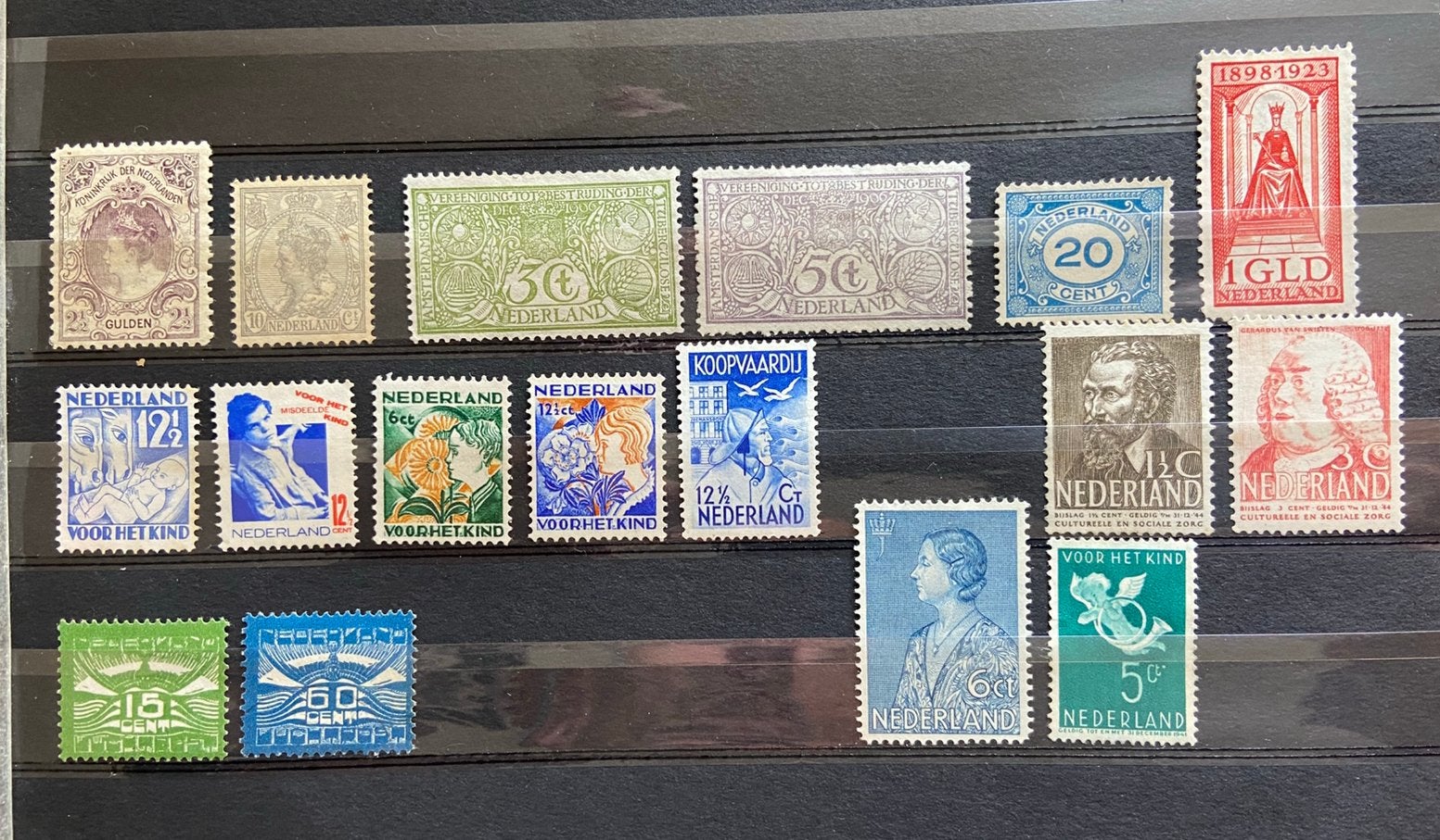 Kaveltje klassiek Nederland ongebruikt zonder gom, Postzegels en Munten, Postzegels | Nederland, Ophalen of Verzenden, T/m 1940