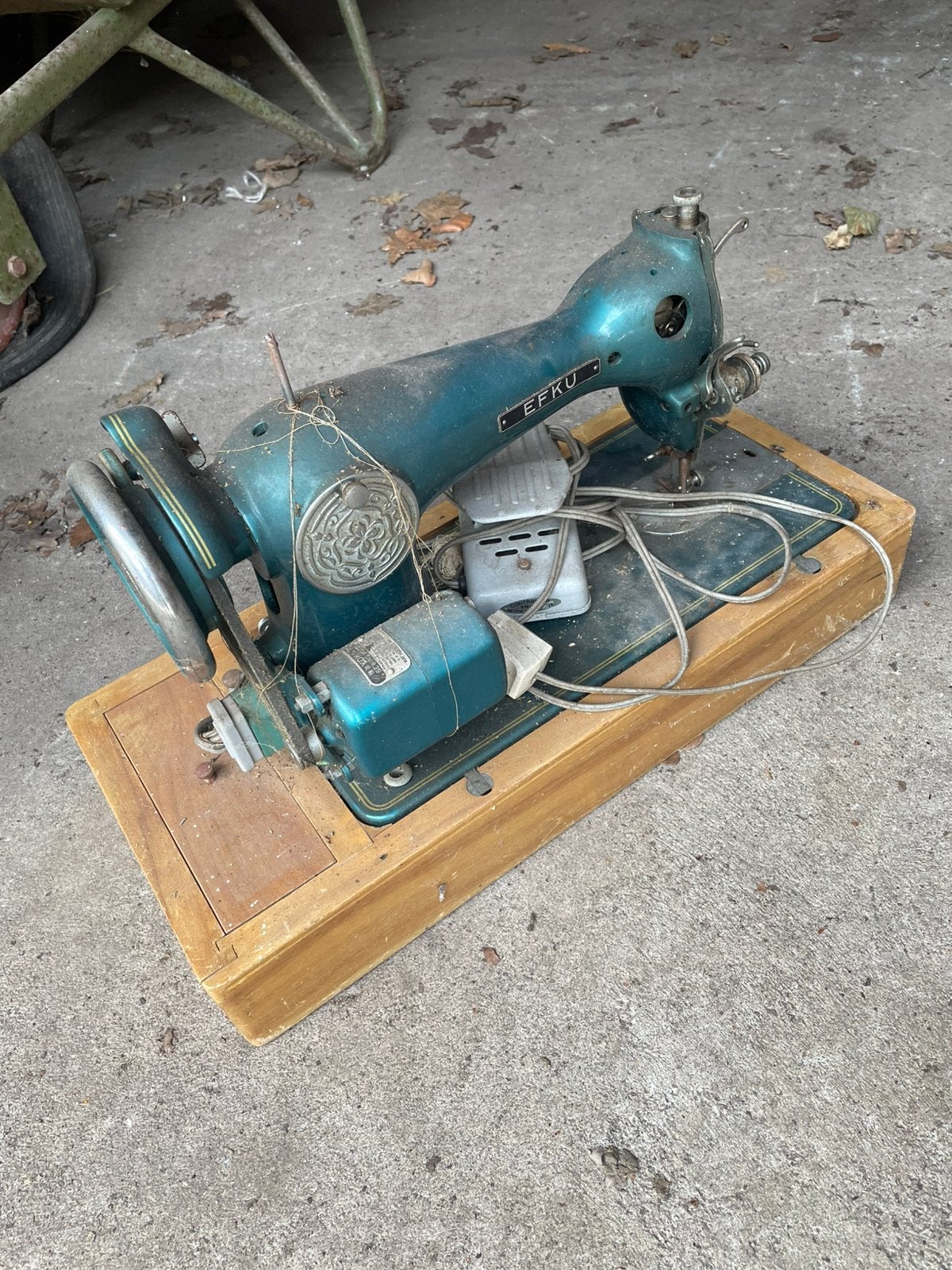 Oude Efku naaimachine., Ophalen of Verzenden, Gebruikt, Naaimachine, Overige merken