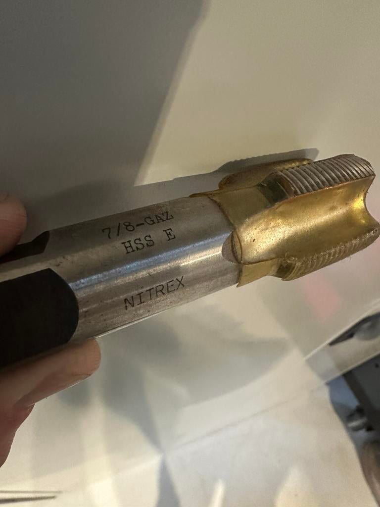 Gastap G 7/8, 7/8x14, Doe-het-zelf en Verbouw, Gereedschap | Freesmachines, Ophalen, Nieuw