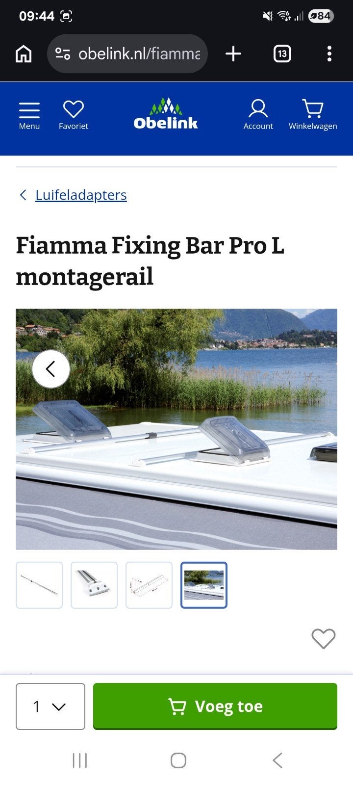 Fiamma Fixing Bar Pro Nieuw in doos, Ophalen, Nieuw