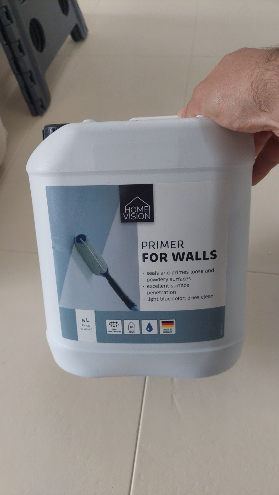 Home Vision Primer voor Muren - 5L, Doe-het-zelf en Verbouw, Ophalen, Nieuw, Verf, 5 tot 10 liter