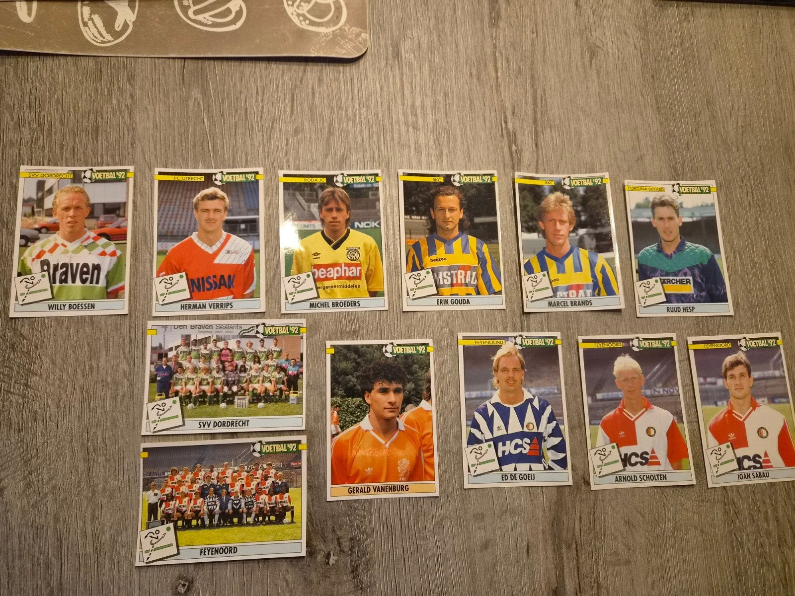 Panini Voetbal 92 - 12 originele stickers, Ophalen of Verzenden, Zo goed als nieuw, Poster, Plaatje of Sticker