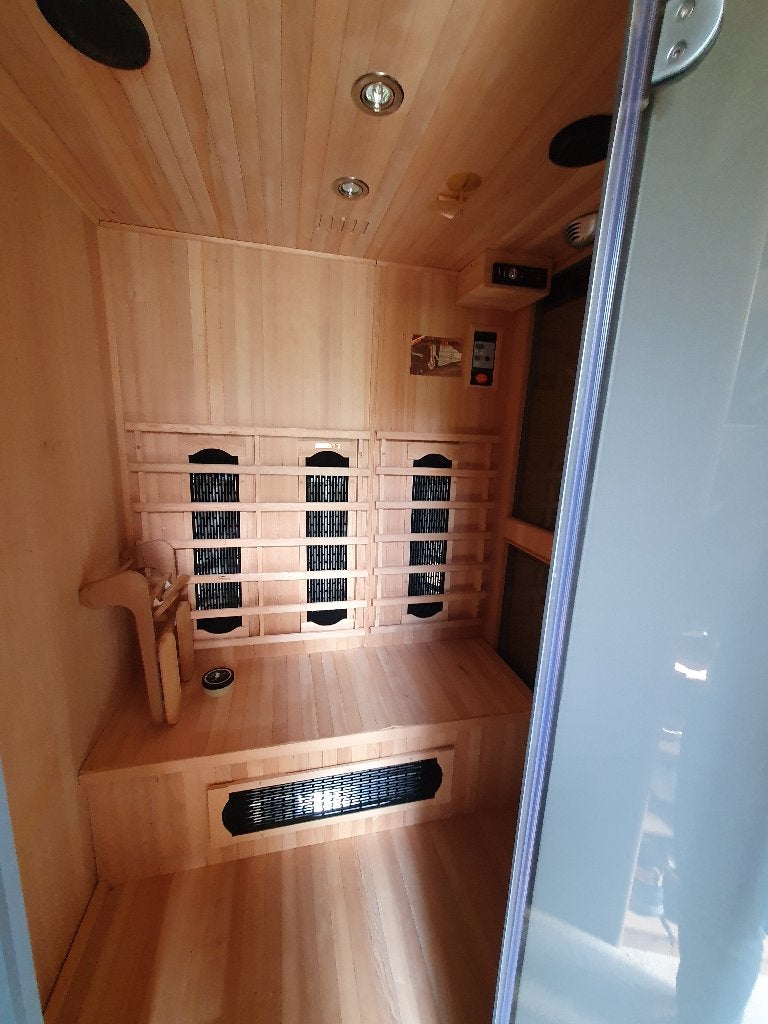 Infrarood sauna Levi 3 personen, Ophalen, Gebruikt, Infrarood, Complete sauna