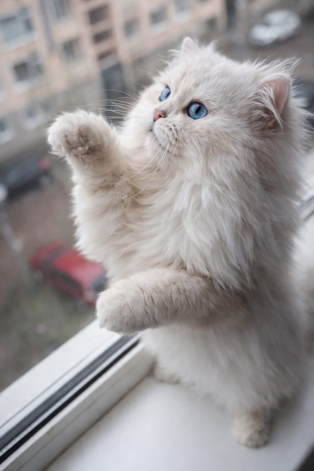 Britse Langhaar dekkater met stamboom – Blue Eyes – €150