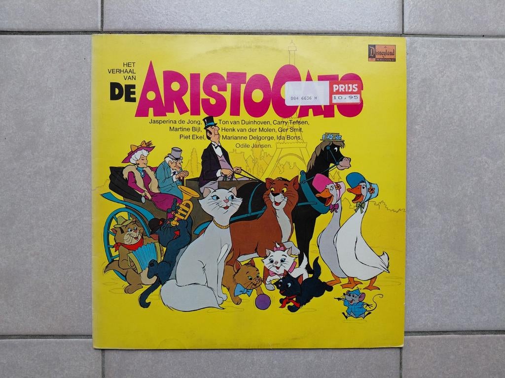 De aristocats, disneyland records, Cd's en Dvd's, Ophalen of Verzenden, Gebruikt
