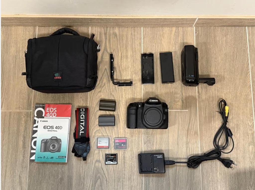 Canon EOS 40D voor starters (hele set), Audio, Tv en Foto, Fotocamera's Digitaal, Ophalen, Gebruikt, Spiegelreflex, Canon