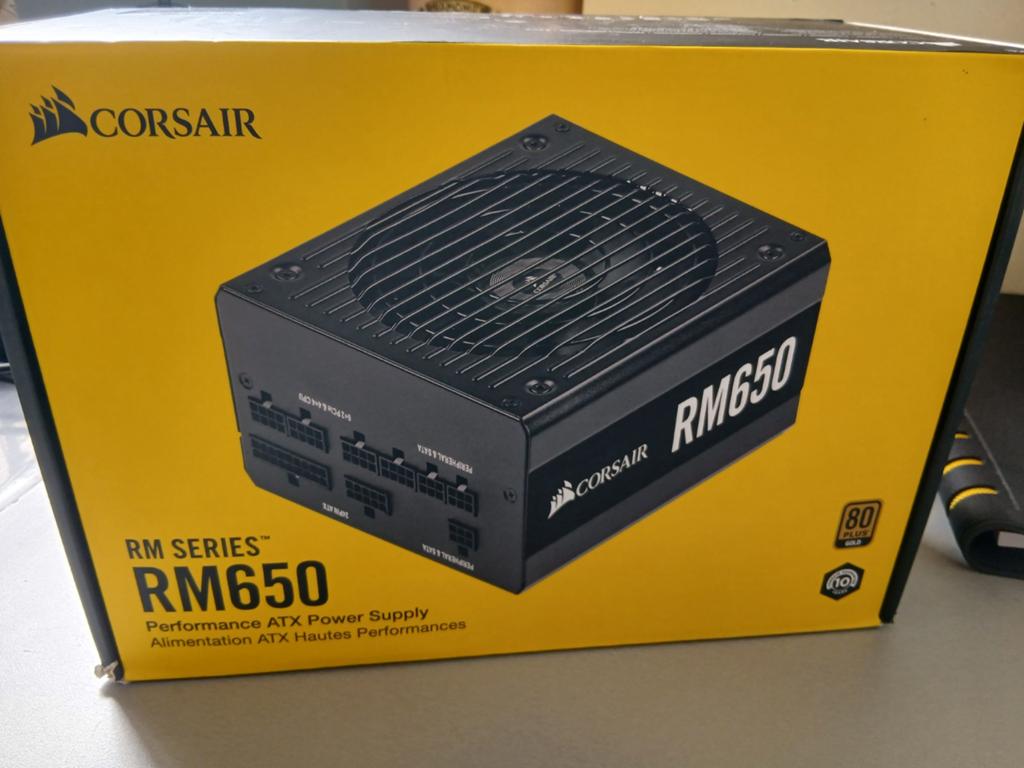 Corsair RM650 RM Series ATX Voeding - 650W 80 PLUS Gold, Ophalen
