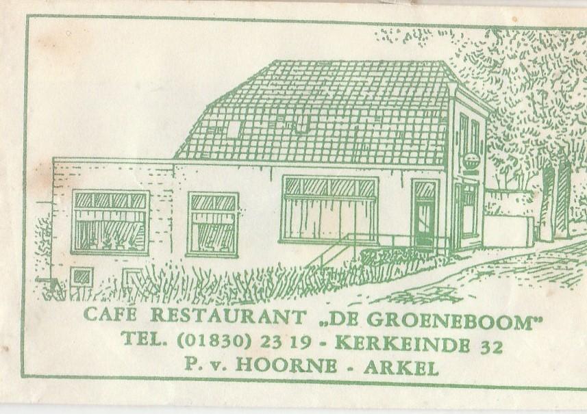 De Groeneboom Kerkeinde Arkel - P v Hoorne, Ophalen of Verzenden