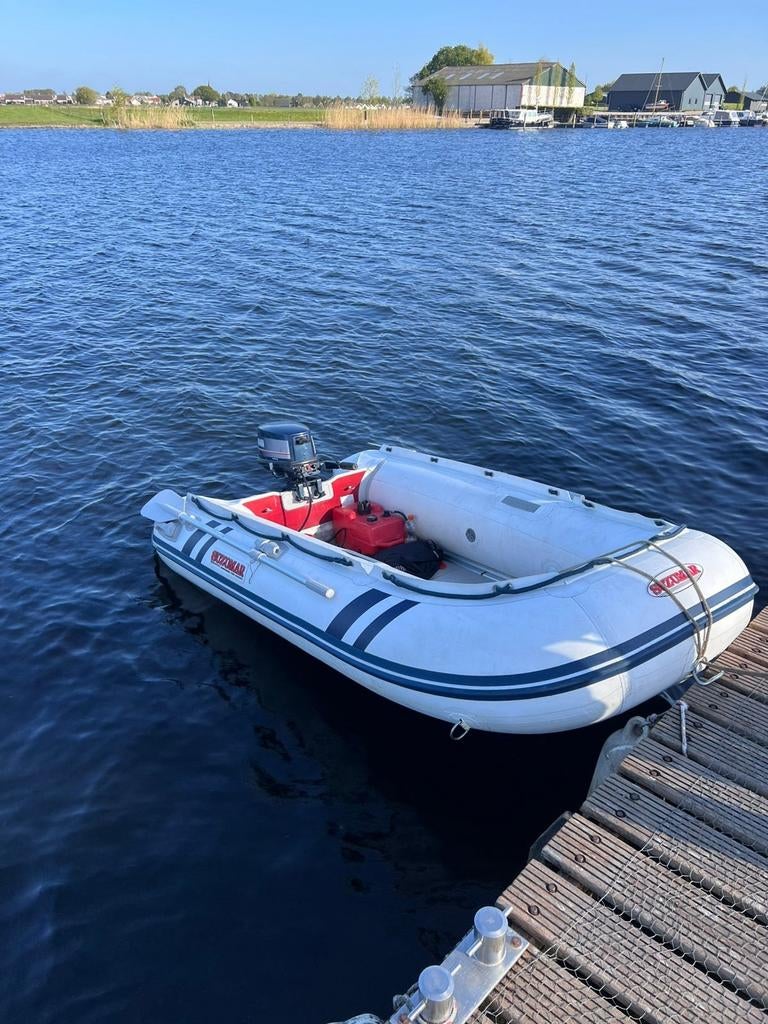 Suzumar 290 rubberboot met 5 pk 2-takt motor en hydrofoil, Ophalen