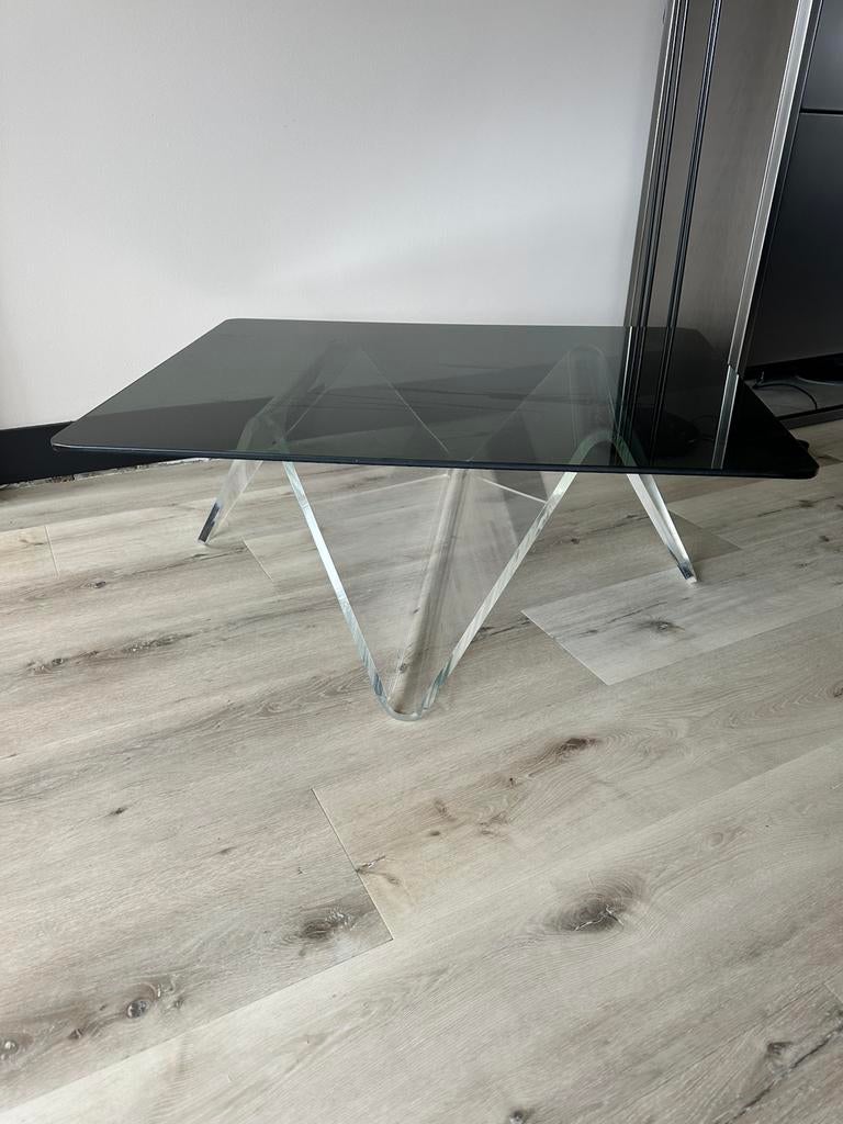 Design Salontafel jaren 80 : Rosander & fritzell : Combiplex, Huis en Inrichting, Ophalen, Zo goed als nieuw, Rechthoekig, 50 tot 100 cm