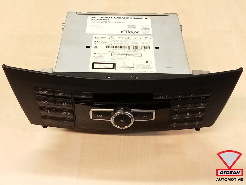 Mercedes C Klasse W204 Navigatie Commond A2049001813, Gebruikt, Mercedes-Benz AG, Mercedes-Benz, Ophalen of Verzenden