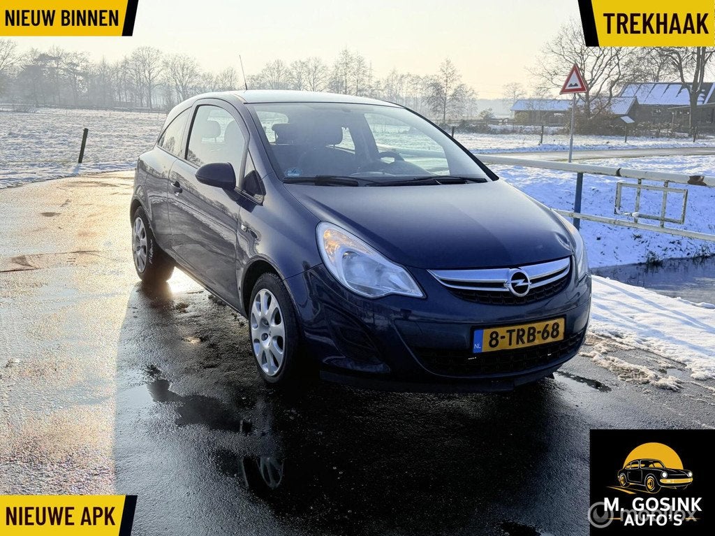 Opel Corsa 1.2 Edition LPG Gas G3 Airco APK 18-03-2026, Voorwielaandrijving, Euro 5, Gebruikt, 4 cilinders