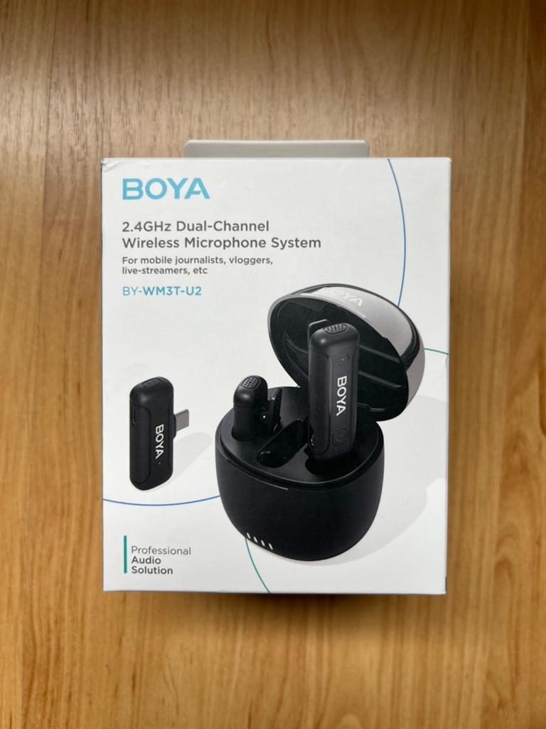 Boya BY-WM3T-U2  microfoonset (USB-C) Nieuw!, Ophalen of Verzenden, Nieuw, Overige typen, Draadloos