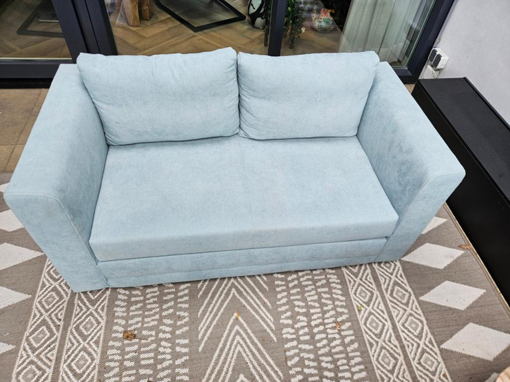 Slaapbank Sirena - mint - 72x139x69 cm, Ophalen, Zo goed als nieuw, Twijfelaar, 120 cm