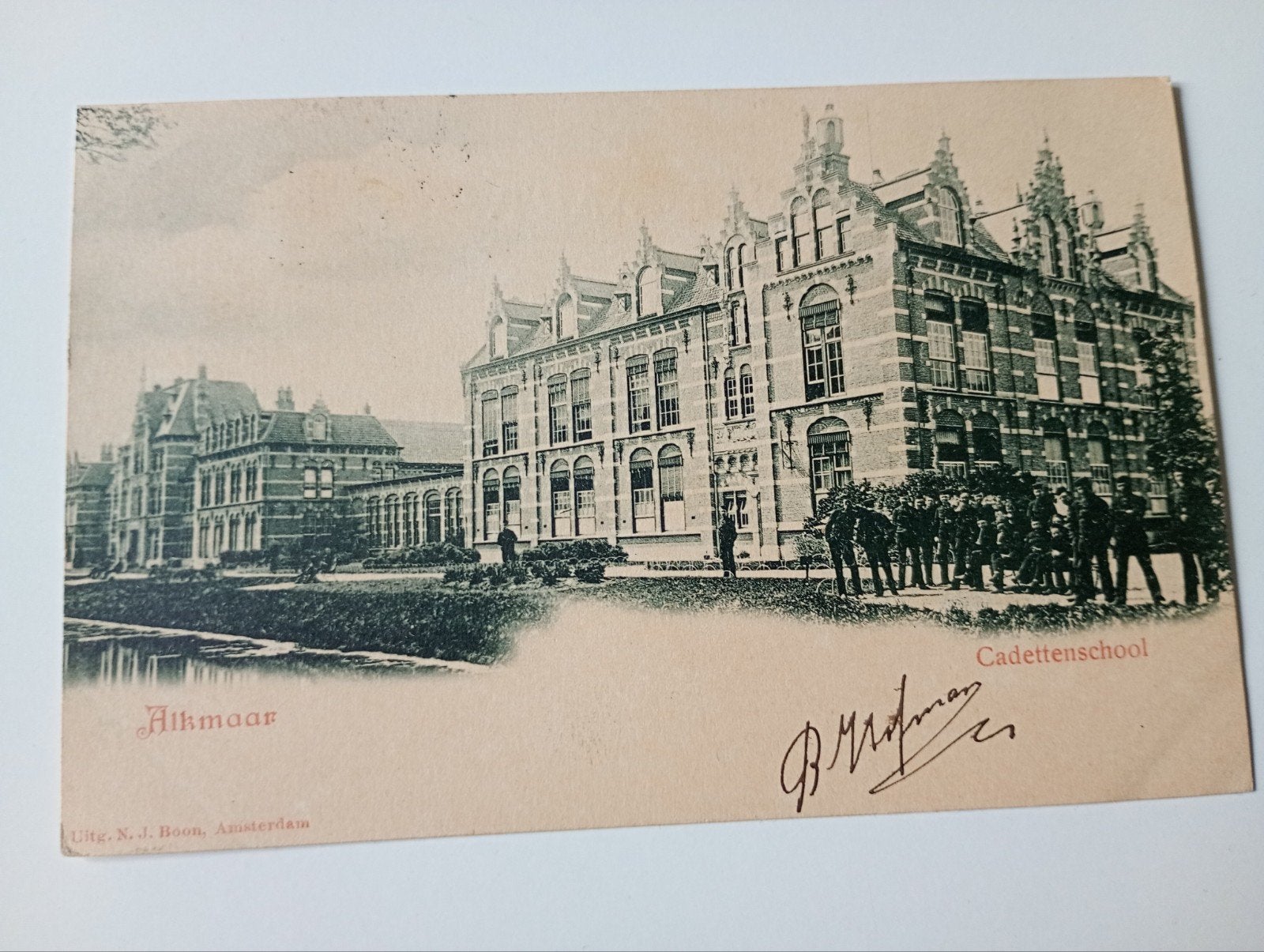 Alkmaar Militaria Cadettenschool 1901, Ophalen of Verzenden, Voor 1920, Gelopen, Noord-Holland