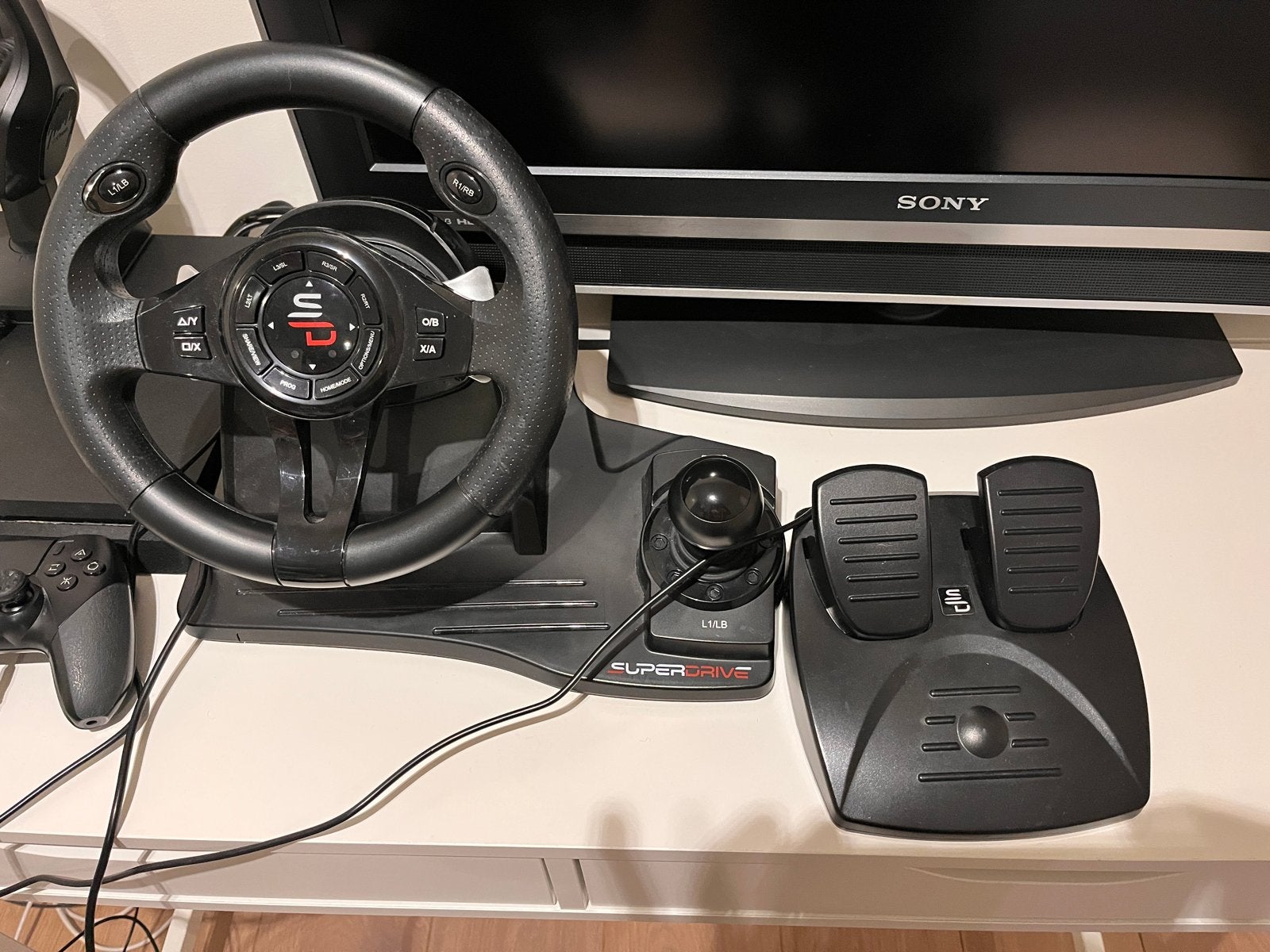 Subsonic SuperDrive GS550 racestuur met pedalen, Overige merken, Ophalen of Verzenden, Zo goed als nieuw, Racestuur