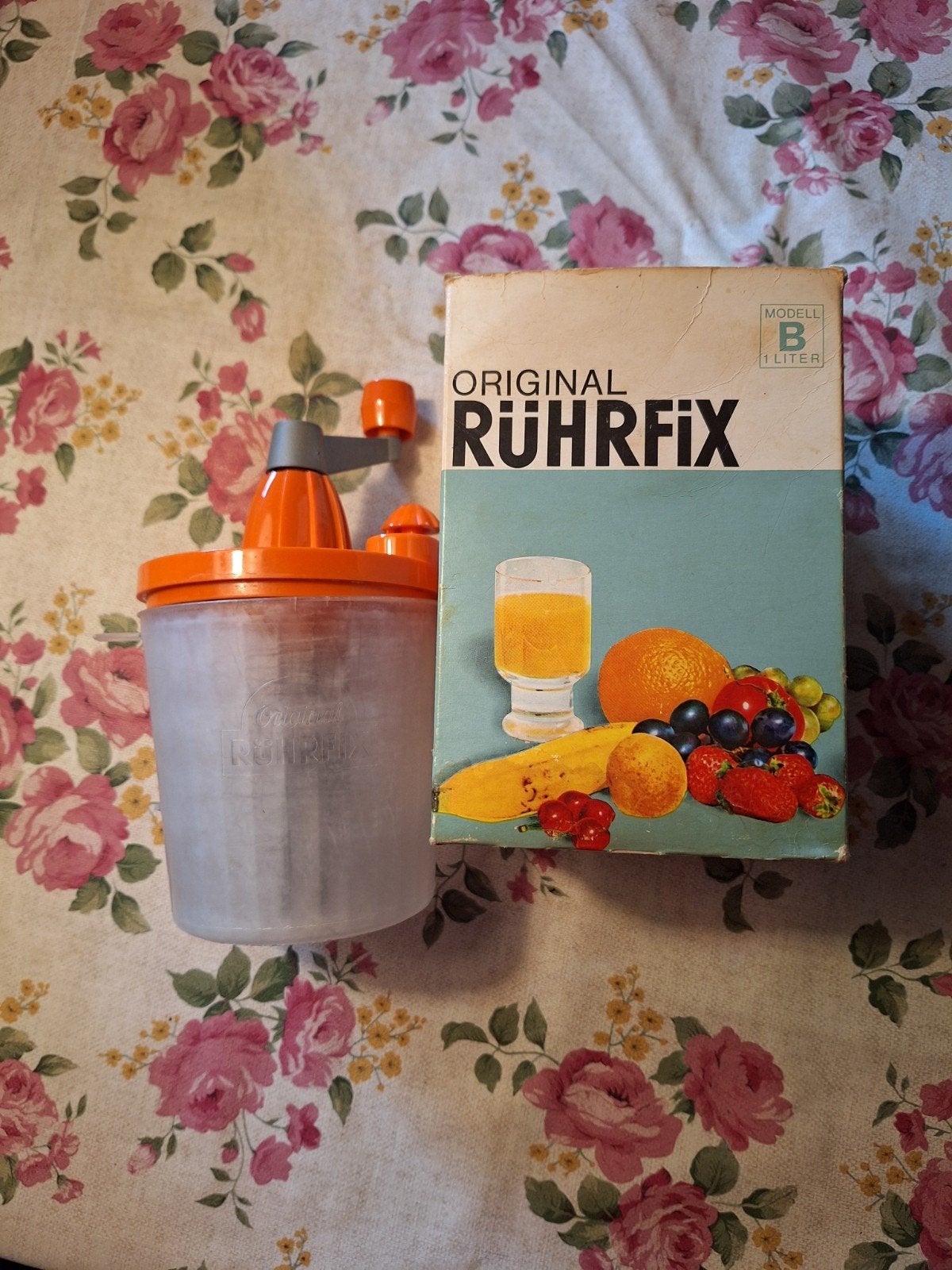 Vintage Original Rührfix Mixer - Model B 1 Liter, Ophalen, Kunststof, Overige merken, Oranje