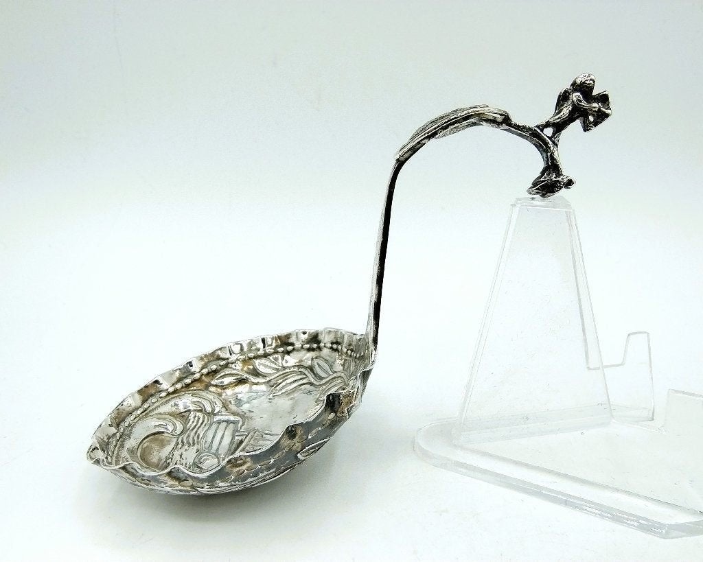 Zilveren roomlepel, H.W. Schut, Leeuwarden, 1809, Verzenden, Zilver