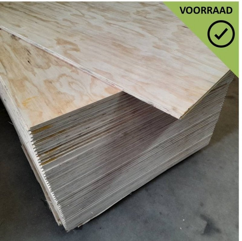 Nieuwe 18 mm underlayment platen 122x244, mes groef, Ophalen, Minder dan 20 mm, Nieuw, Info@wbarendregt.nl