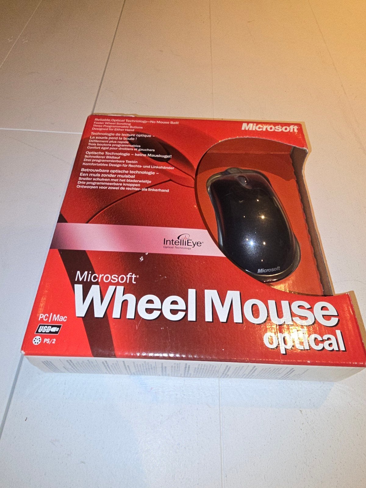 Microsoft Wheel Mouse Optical - Nieuw in doos, Ophalen of Verzenden, Microsoft